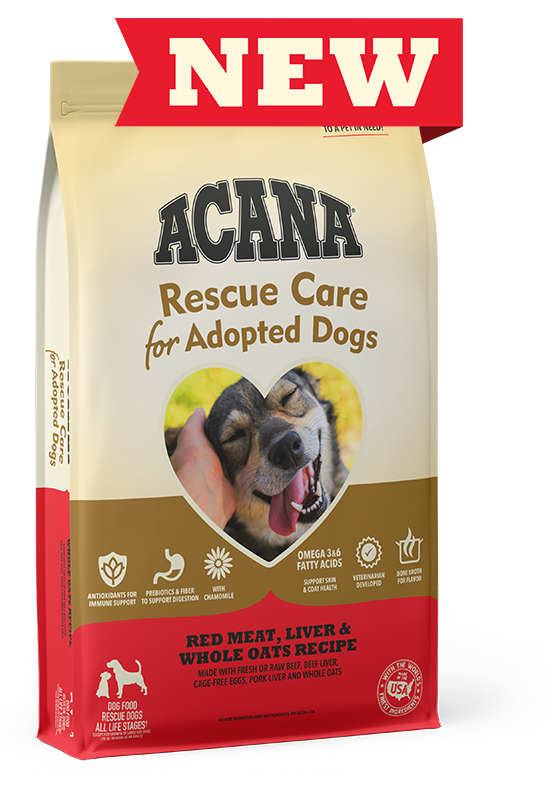 ACANA Rescue Care: Food for Rescue Dogs & Newly Adopted Dogs